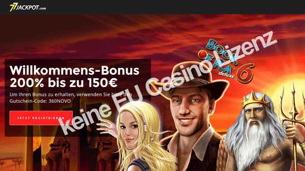 Unseriöses Novoline online Casino 77 Jackpot