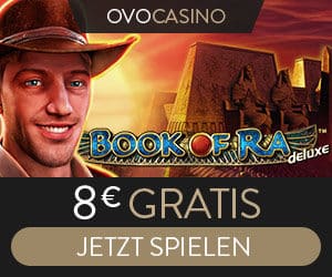 8 € im OVO Casino abholen und 1000 Euro Bonus