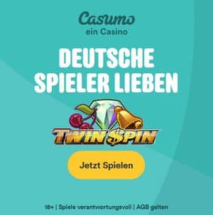 Casumo Casino Startbildschirm twin spin deutsche Spieler